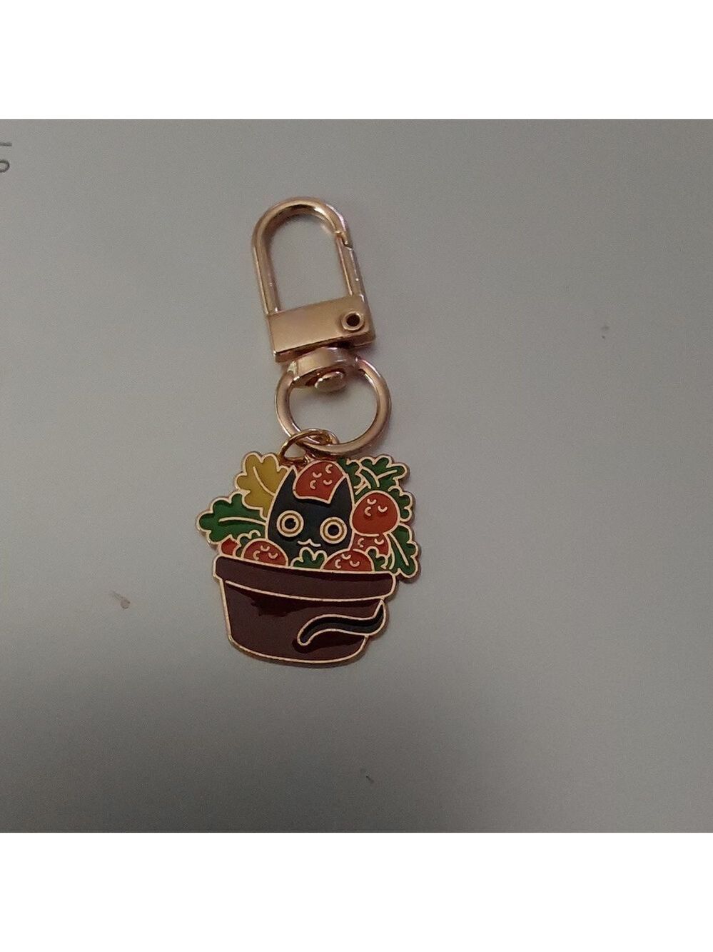Mischievous CAT  ZIPPER Pull purse charm   Charm bracelet Lobster claw EO